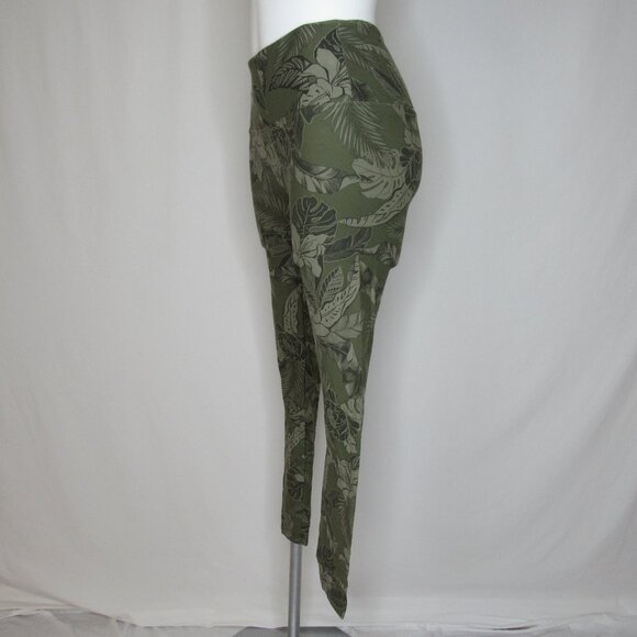 Victoria's Secret PINK YOGA Green Tropical Print Leggings Women's S Small - Picture 2 of 9